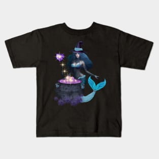 Merwitch With Her Magic Potion Kids T-Shirt